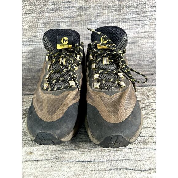 Merrell Mens Moab Speed J067087 Brown Black Hiking Trail Shoes Sneakers Size 8 - Picture 2 of 10